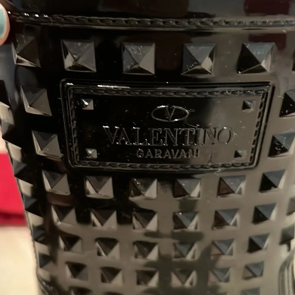 Valentino Garavani Rockstud Rain Boots Black Size 37 / US 7